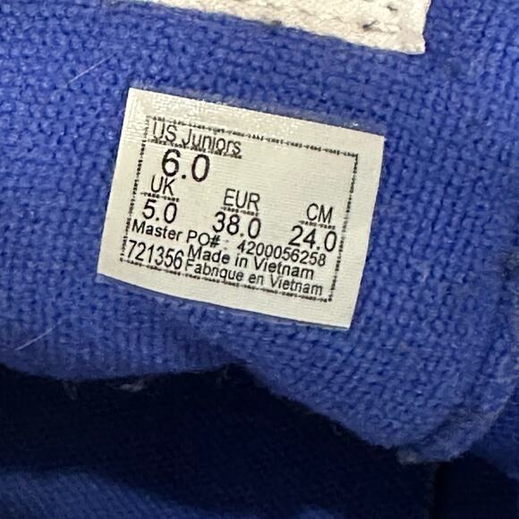 Vans Kids Reflective Sidestripe Sk8-Hi Checkerboard/Dazzling Blue juniors size 6 - Picture 8 of 8